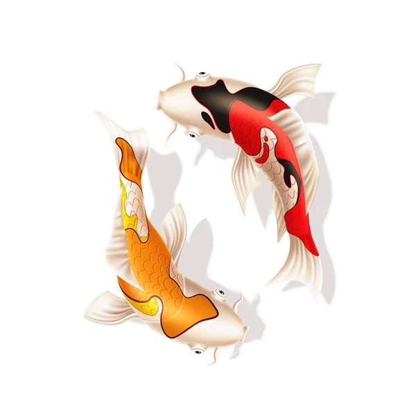 carpe poisson rouge koi japon modèle art abstrait' Tapis de souris