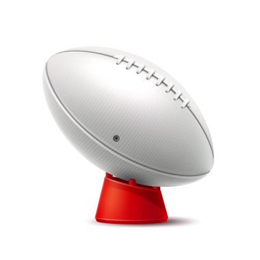 Bahis tasarımı için gerçekçi rugby topu.