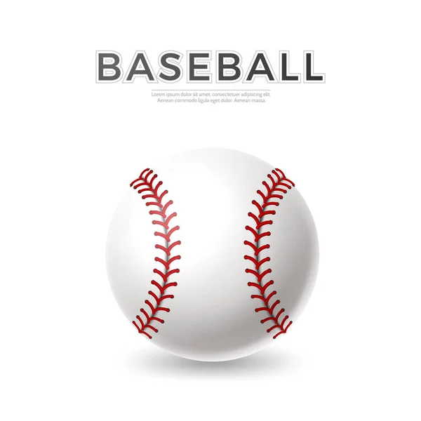 Векторный реалистичный бейсбольный мяч для ставок — стоковый вектор