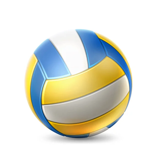 Ballon de volley réaliste vectoriel pour la conception de paris . — Image vectorielle