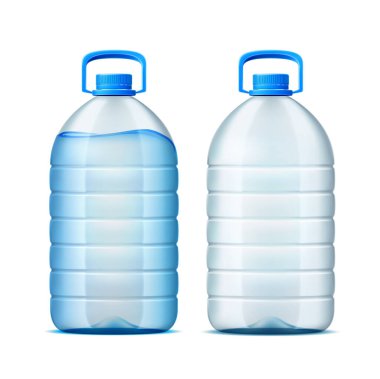 Tatlı su için gerçekçi plastik şişe