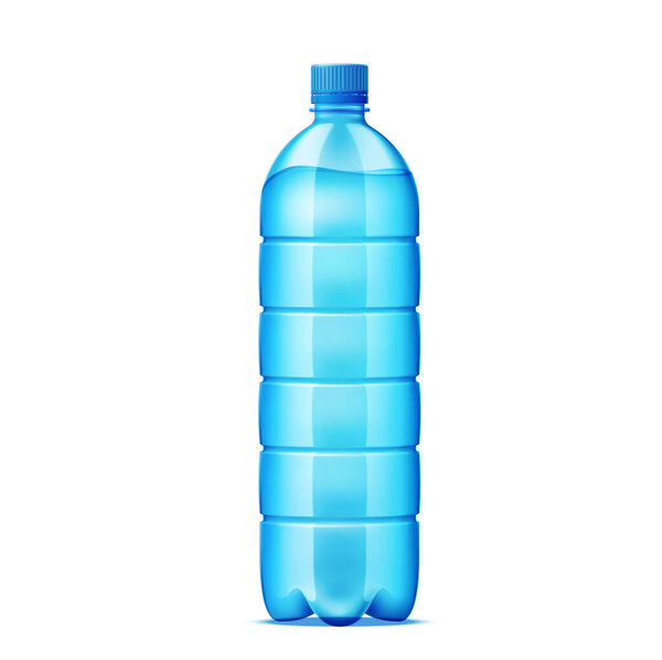 Vector realistic plastic bottle for fresh water
