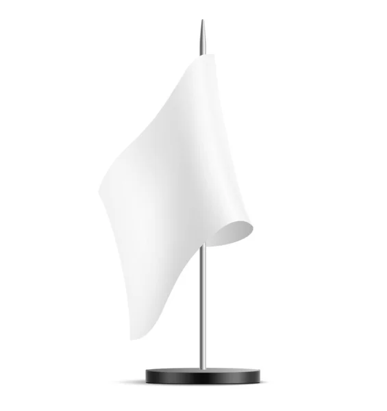 Vector realistische tafel vlag blanco mock up — Stockvector