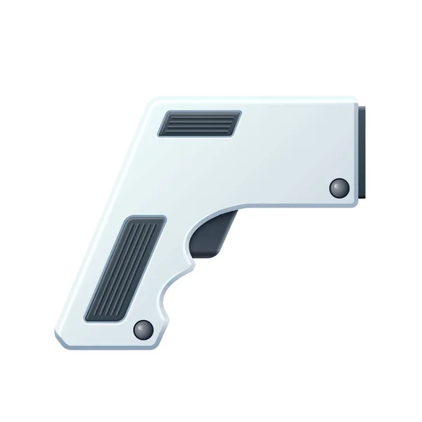 Pistolet thermomètre sans contact vectoriel icône 3d a — Image vectorielle