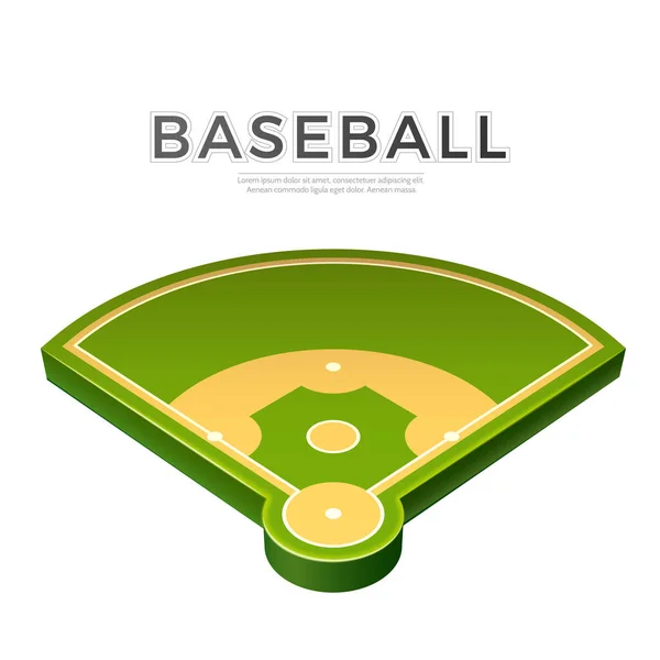 Balle de baseball réaliste vectorielle pour parier promo — Image vectorielle