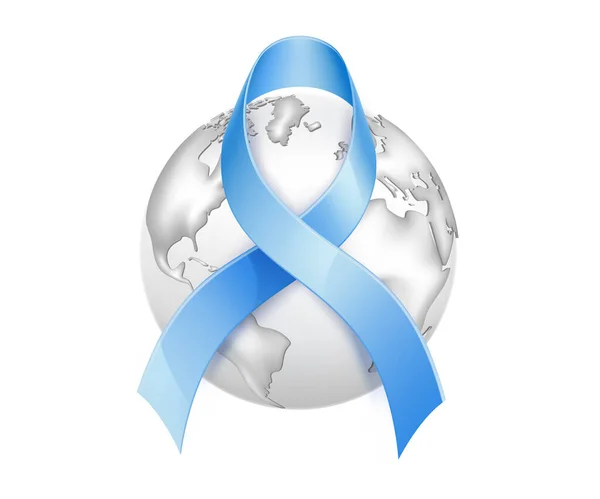 Dark Blue Ribbon Awareness. Symbolic Concept Of Concern Awareness Campaign  To Help People Living W / The Disease Is Cancer Of The Rectum. Dark Blue  Ribbon Isolated On White Background. Stock Photo