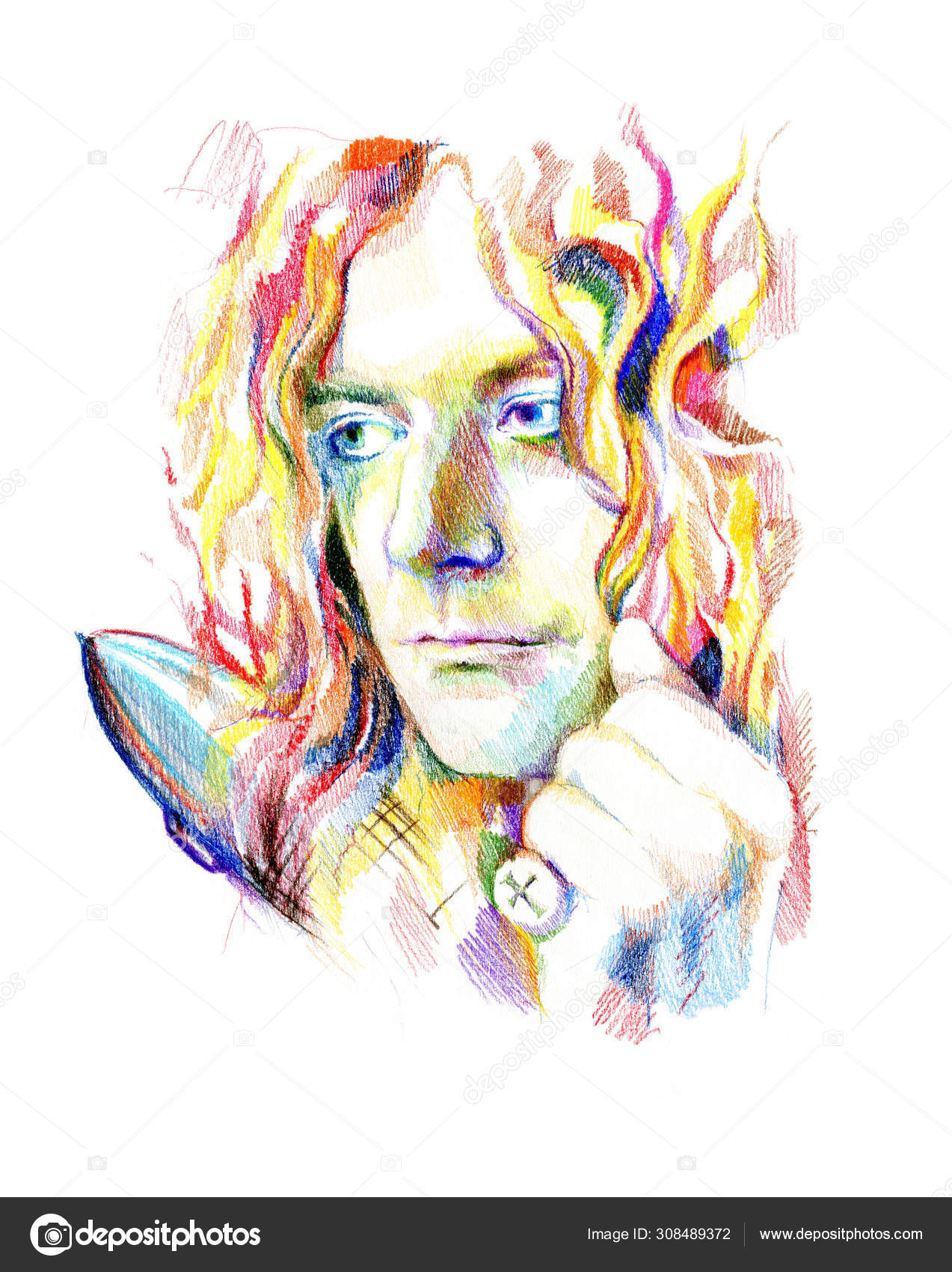 Its my sketch of a psychedelic Led zeppelin poster Hope you like it  9GAG