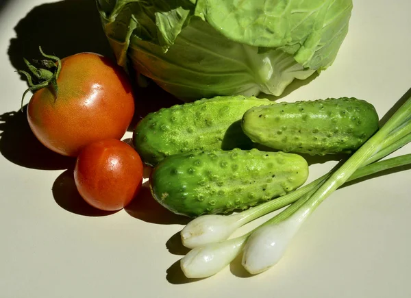 Склад Свіжих Овочів Їжі Дієти — стокове фото