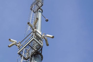 güvenlik kamerası gündüz kutup yüksek kule Cctv sistemi