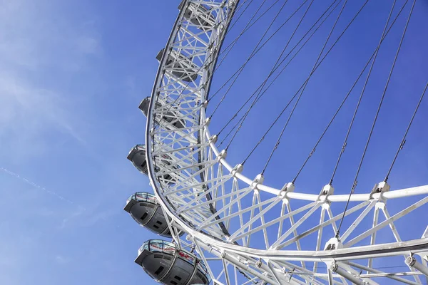 LONDON, UNITED KINGDOM - MAY 6: Detail of London Eye on May 6, 2011 in London, UK. London Eye is the tallest Ferris wheel in Europe at 135 meters — Stock Photo, Image
