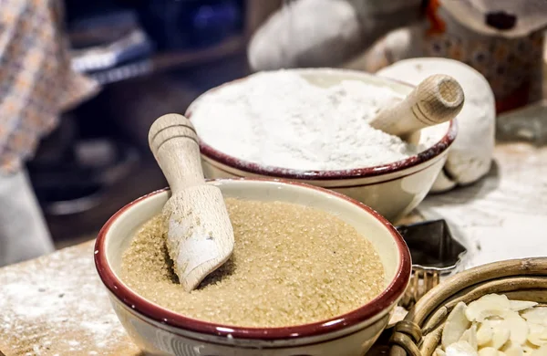 kahverengi şeker kırpma yolu ile yakın çekim