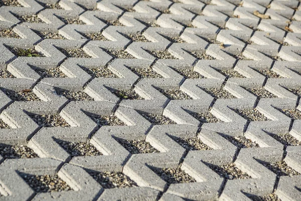 Sfondo di un pavimento di pietre autobloccanti — Foto Stock