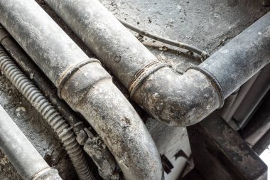 borudan su temini, her iki eski pas korozyon