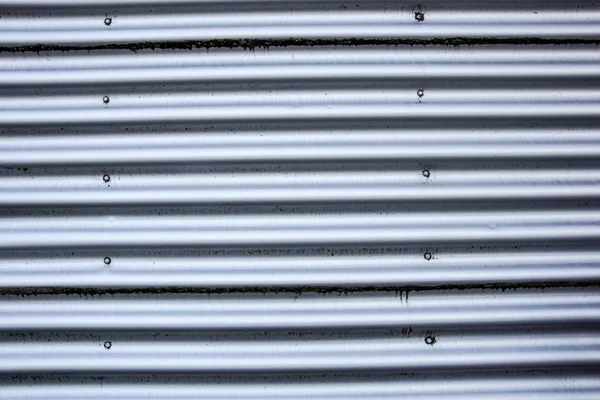 Corrugated metal siding . metal close up panels — Stock Photo, Image