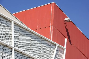 Metal desen mimari cephe Metal geometrik yapısı ayrıntıları