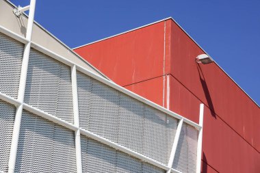 Metal desen mimari cephe Metal geometrik yapısı ayrıntıları