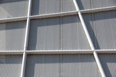 Metal desen mimari cephe Metal geometrik yapısı ayrıntıları