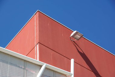 Metal desen mimari cephe Metal geometrik yapısı ayrıntıları