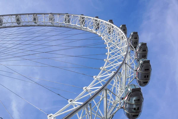 LONDON, UNITED KINGDOM - MAY 6: Detail of London Eye on May 6, 2011 in London, UK. London Eye is the tallest Ferris wheel in Europe at 135 meters — Stock Photo, Image