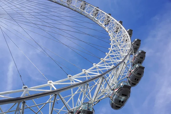 LONDON, UNITED KINGDOM - MAY 6: Detail of London Eye on May 6, 2011 in London, UK. London Eye is the tallest Ferris wheel in Europe at 135 meters — Stock Photo, Image