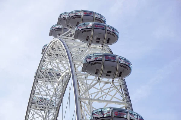 LONDON, UNITED KINGDOM - MAY 6: Detail of London Eye on May 6, 2011 in London, UK. London Eye is the tallest Ferris wheel in Europe at 135 meters — Stock Photo, Image