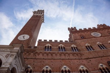 Campo mangia kule, siena, İtalya ile kare