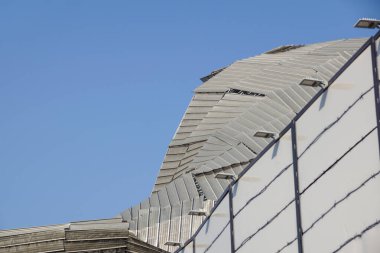 Milano, İtalya - 11 Şubat 2019 : Fiera Milano binasının görünümü