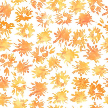 Boyalı sıçramalar ve lekeler ile kesintisiz soyut desen.