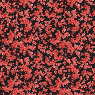 Çiçek süsleri ile güzel modern dikişsiz desen. Tekstil, ambalaj, dekorasyon için suluboya tesisleri arka plan.