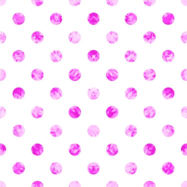 Nahtloses rosa Tupfen-Muster. weißer Hintergrund. — Stockfoto