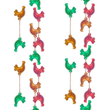 Çubuklar üzerinde renkli lolipop ile Dikişsiz desen.