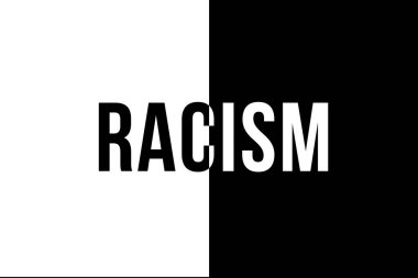 Black lifes matters. Stop Racism. Black and white
