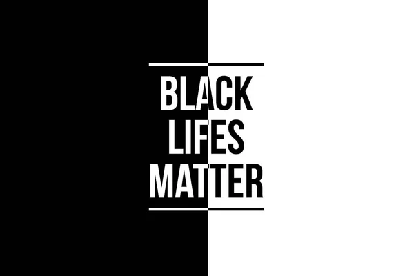 Black Lifes Matters Stop Racism Black White — стокове фото