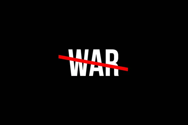 Більше Немає Війни Перехрещений Червоним Рядком Означає Необхідність Зупинити Війну — стокове фото