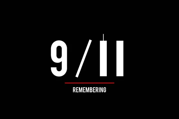 9-11 'i hatırla. Onbir sayısını temsil eden ikiz kulelerin tasviri. 