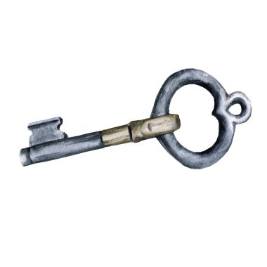 Vintage anahtar. Beyaz arka plan üzerinde izole. 