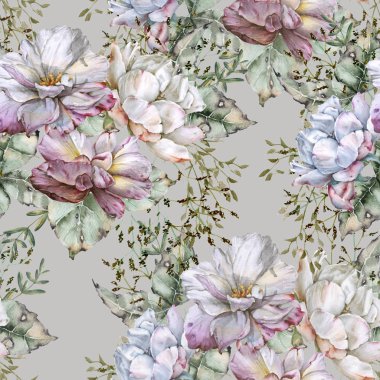 Arka plan gül. Seamless modeli. 