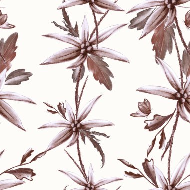 Arka planını çiçekler. Seamless modeli. 