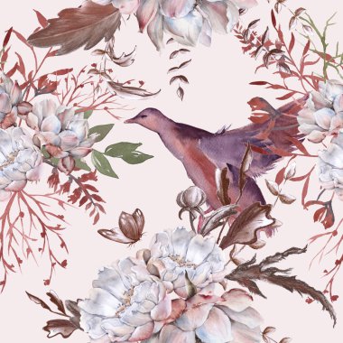 Arka plan gül. Seamless modeli. 