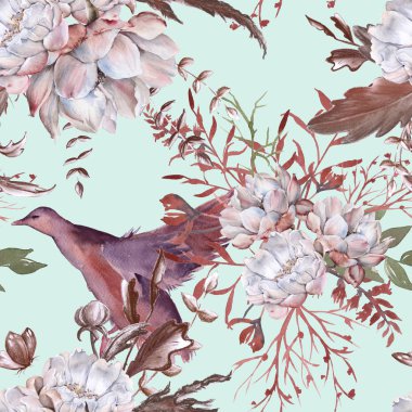 Arka plan gül. Seamless modeli. 