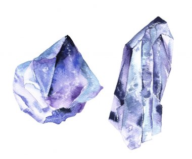 Kozmik Kristal beyaz arka plan üzerinde izole. 