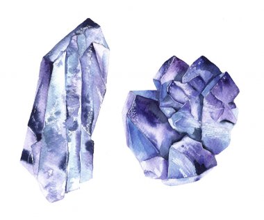 Kozmik Kristal beyaz arka plan üzerinde izole. 