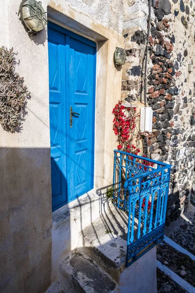 Είσοδος Στο Μικρό Ελληνικό Σπίτι — Φωτογραφία Αρχείου