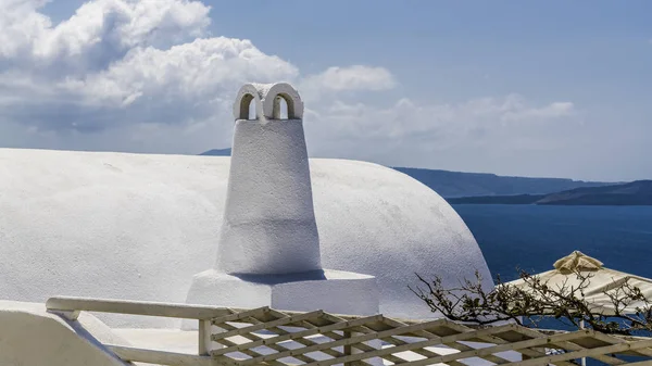 Decoratieve Houten Hek Voor Een Huisje Aan Mediterrane Kust Het — Stockfoto