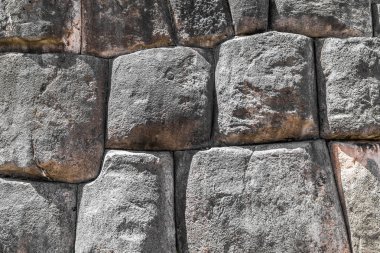 İnka antik kale içinde Granit blokları birbirine içinde bile tıraş bıçağı uygun en az bir boşluk ile ayarlanır.