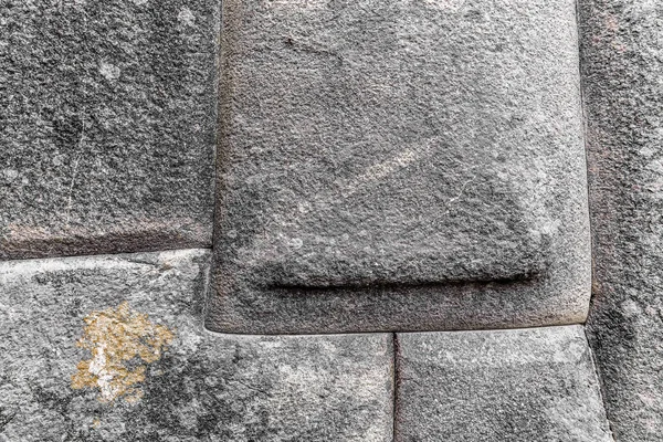 Granitblock Den Gamla Fästningen Inkornas Justeras Till Varandra Med Minsta — Stockfoto