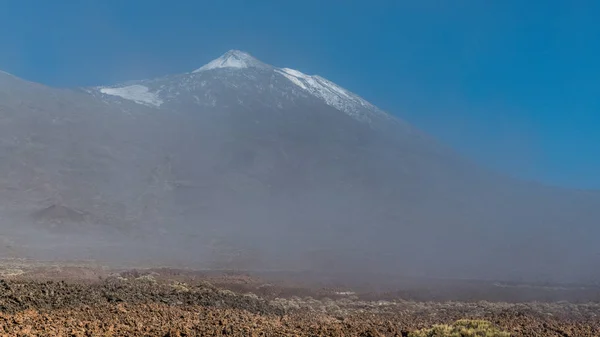 Morgon Dimma Ned Lava Dalen Vid Foten Teide Vulkanen Teneriffa — Stockfoto