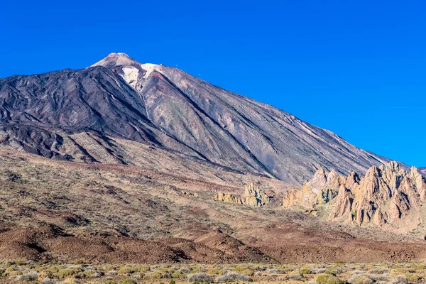 Utolsó Sugarak Naplemente Megvilágítja Hold Táj Lábánál Teide Vulkán Tenerife — Stock Fotó