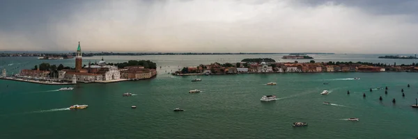 Vista Las Pequeñas Islas Laguna Veneciana Desde Capilla San Giorgio — Foto de Stock