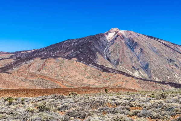 Last Rays Sunset Illuminate Lunar Landscape Foot Teide Volcano Island — Stock Photo, Image